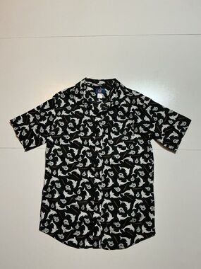 Odd Future OFWGKTA OF Jasper Dolphin Joint Blunt AOP S/S Button Shirt